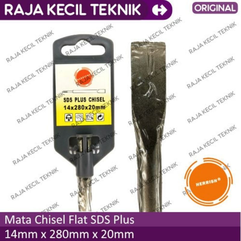 Mata Bor Beton SDS Plus Chisel Plus Flat Herrish 14x280x20mm