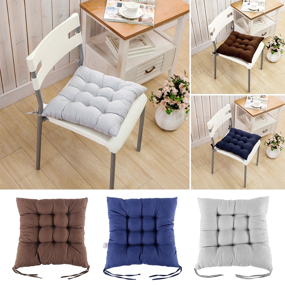 Bayar Di TempatquejueSeat Pad Dining Room Garden Kitchen Chair Cushions With Tie On Shopee Indonesia