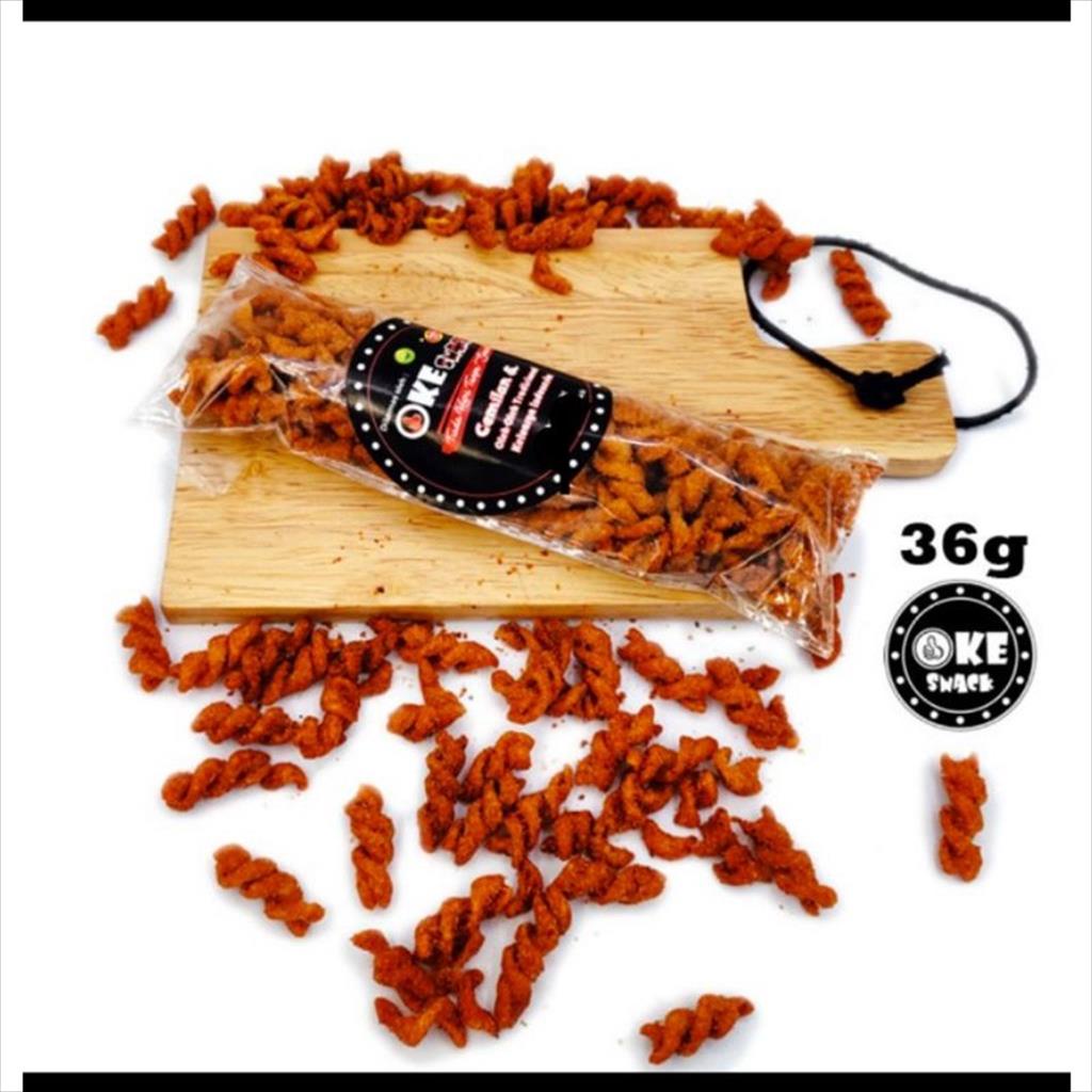 NoName Snack - Makaroni Spiral Cemilan Viral Grosir Super Pedas BBQ Balado Jagung Spicy 36Gr