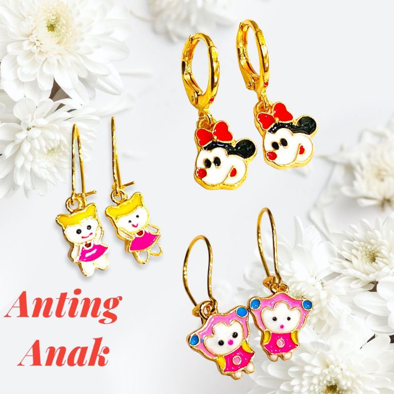 anting untuk anak //perhiasan pengganti emas//anting