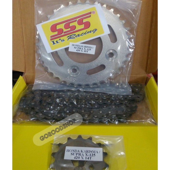 GEARSET SSS KARISMA 125 / SUPRA X 125 SSS PART