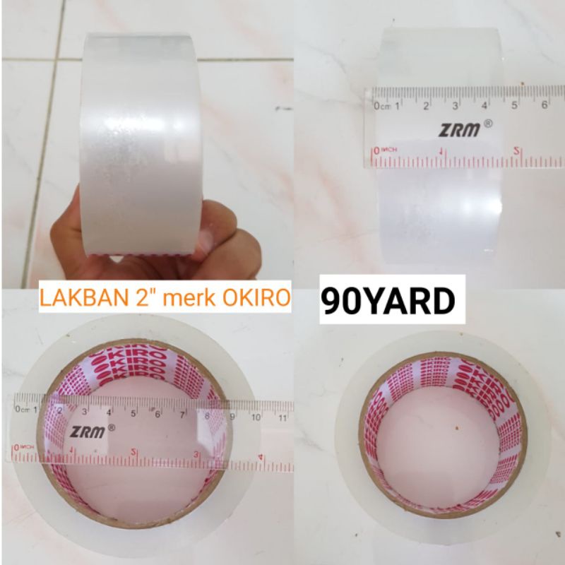 

Lakban Bening 2 Inch Okiro 45MM x 90YARD Lengket Dan Kuat Premium