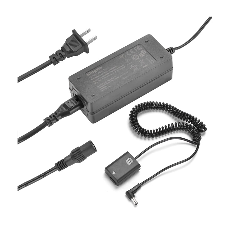 Kingma Dummy Battery Kit NP-FW50 NP FW 50 + AC Power Supply Adapter