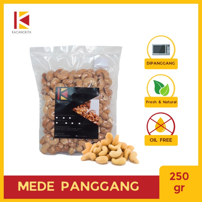 

Kacang mede panggang original tanpa bumbu 250gr