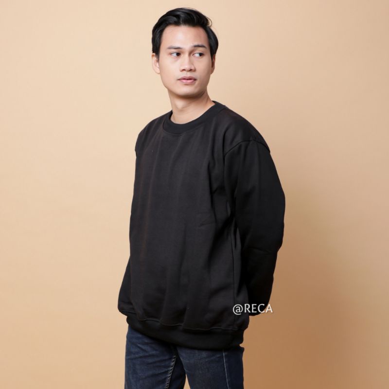 BASIC COMFY SWEATER/ SWEATER PREMIUM/ SWEATER POLOS/ SWEATER HOODIE- BLACK