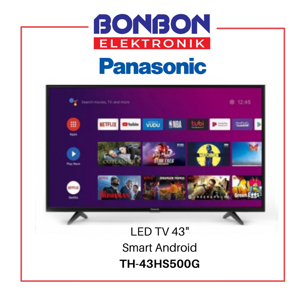 Panasonic LED Smart Android TV 43 Inch TH-43HS500G / 43HS500G / 43HS500