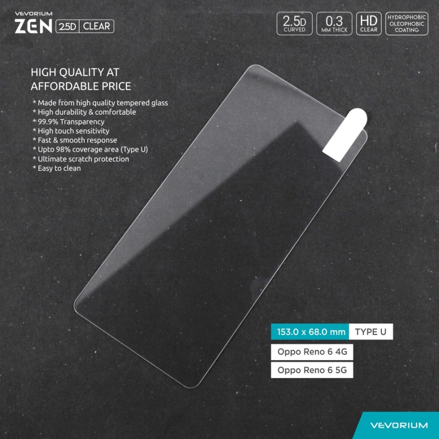 VEVORIUM ZEN 2.5D Clear Realme 8 PRO 4G Realme 8 4G Biasa Tempered Glass Anti Gores