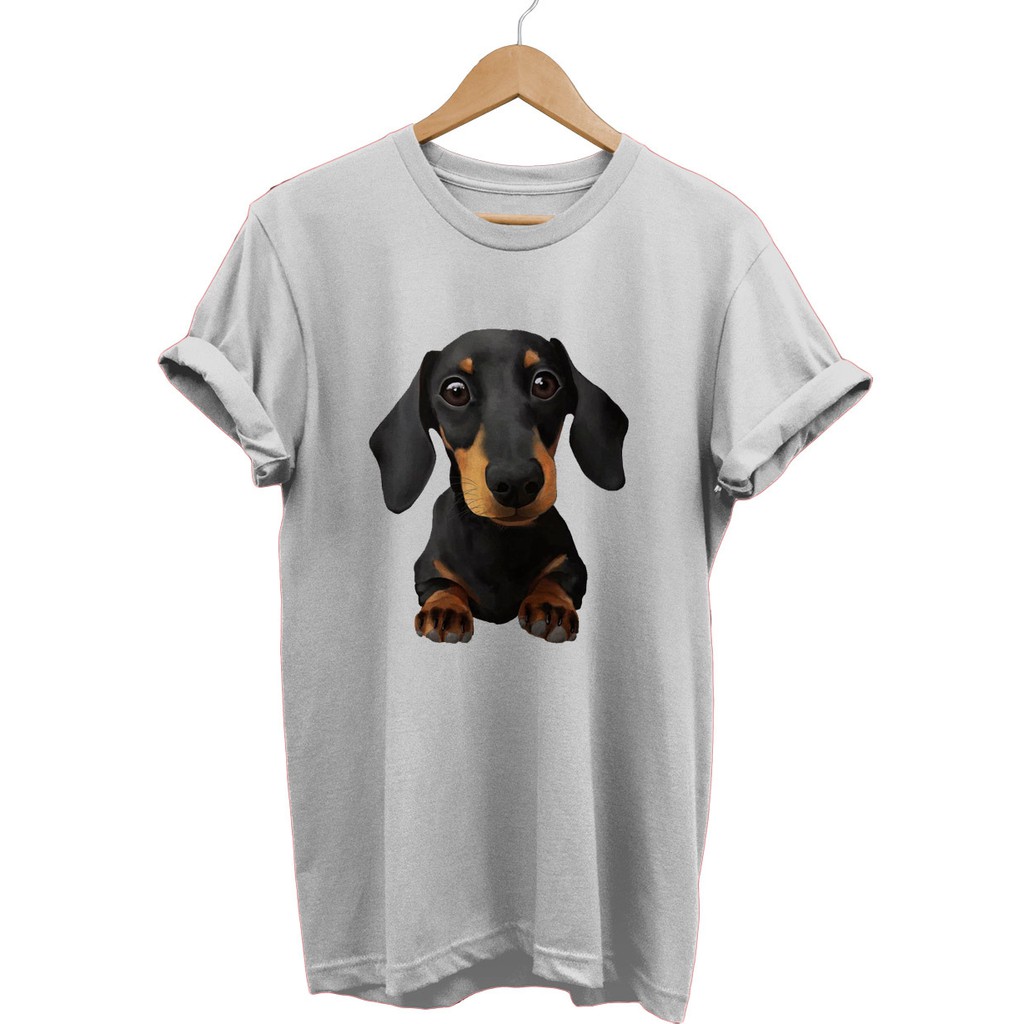 KAOS ANJING DOG TECKEL CUTE - Baju Dog teckle murah - Kaos Anjing lucu - Dog lovers
