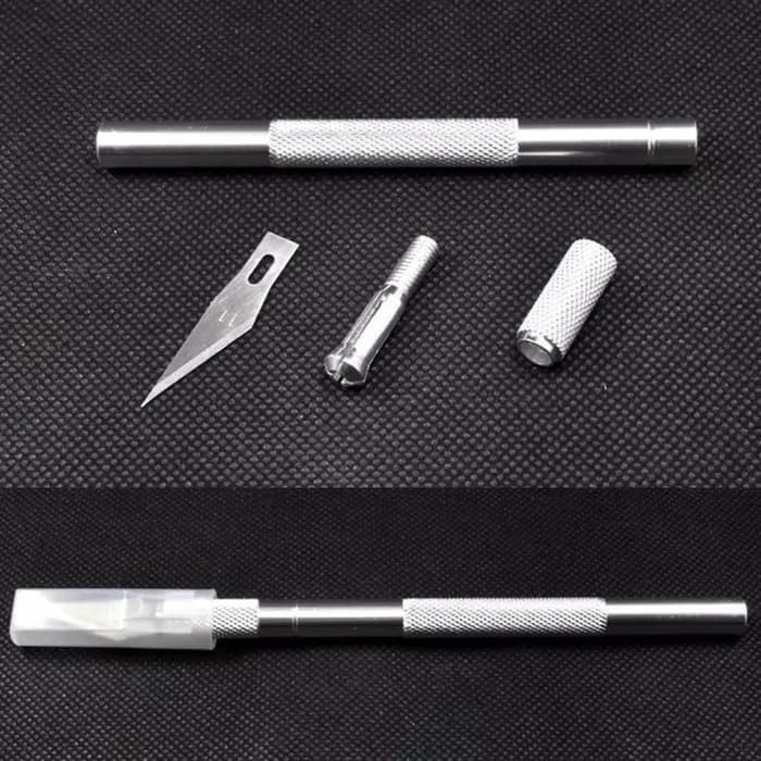 

Gaya Pisau Pahat Alat Ukir Kayu Hobby Knife Set 9 Buah Mata Pisau Murah