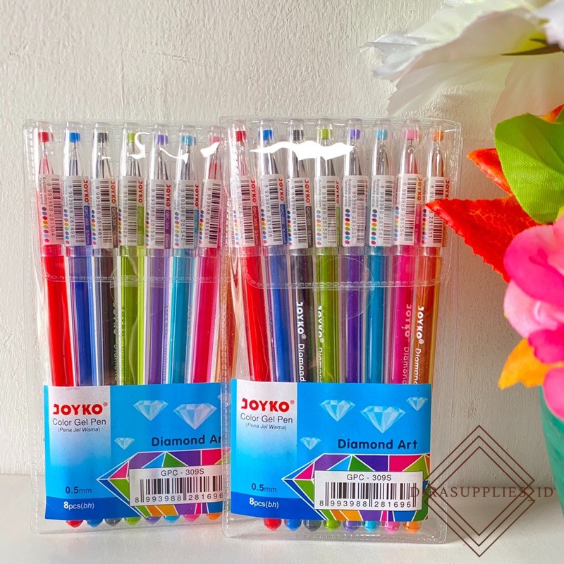 

Joyko Color Gel Pen Isi 8 | Pulpen Gel Joyko