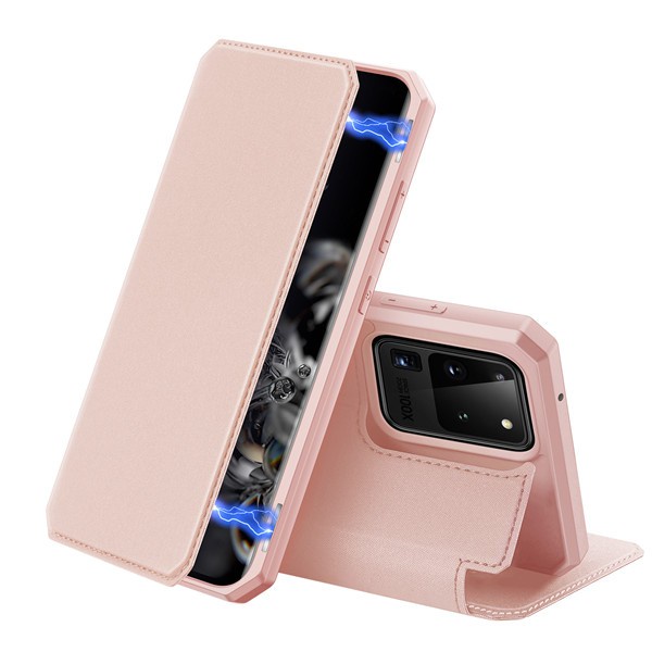 ((BISA COD)) Dux Ducis Original Case Samsung A51 A71 Casing Skin X Magnetic Flip - PINK, SAMSUNG A51