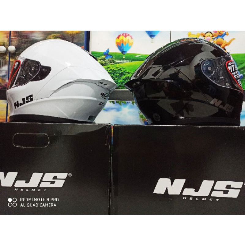 Helm NJS ZX1 Solid Hitam doff_(fullface)-4