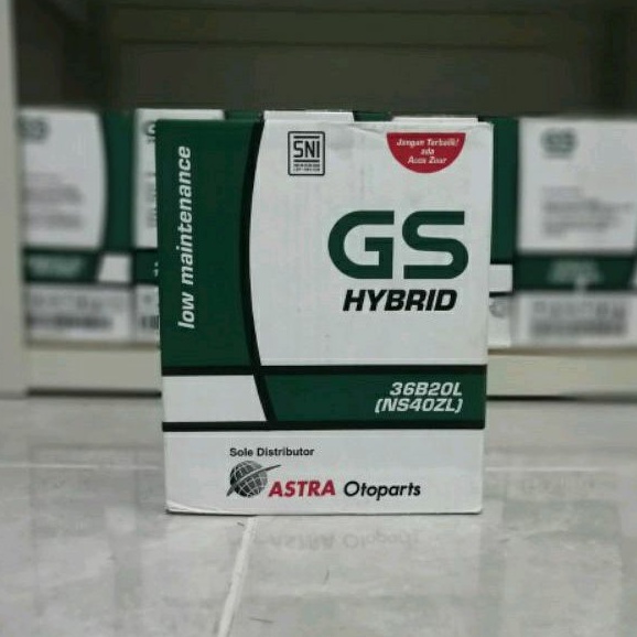Aki / Accu Mobil Agya, Ayla, Sirion, Freed NS40ZL GS Astra Hybrid NS40ZL Aki Basah