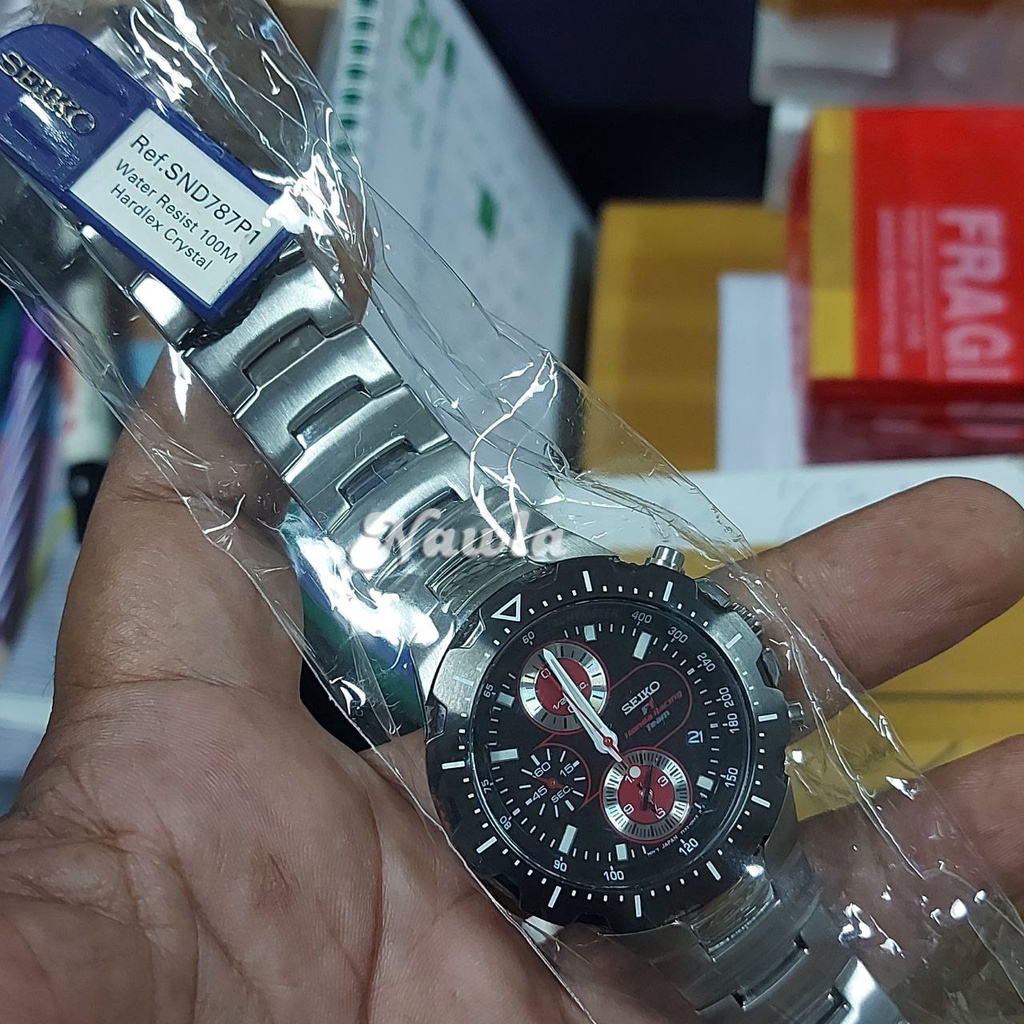 Seiko Quartz F1 Honda Racing Chronograph - Jam Tangan Pria SND785 SND787