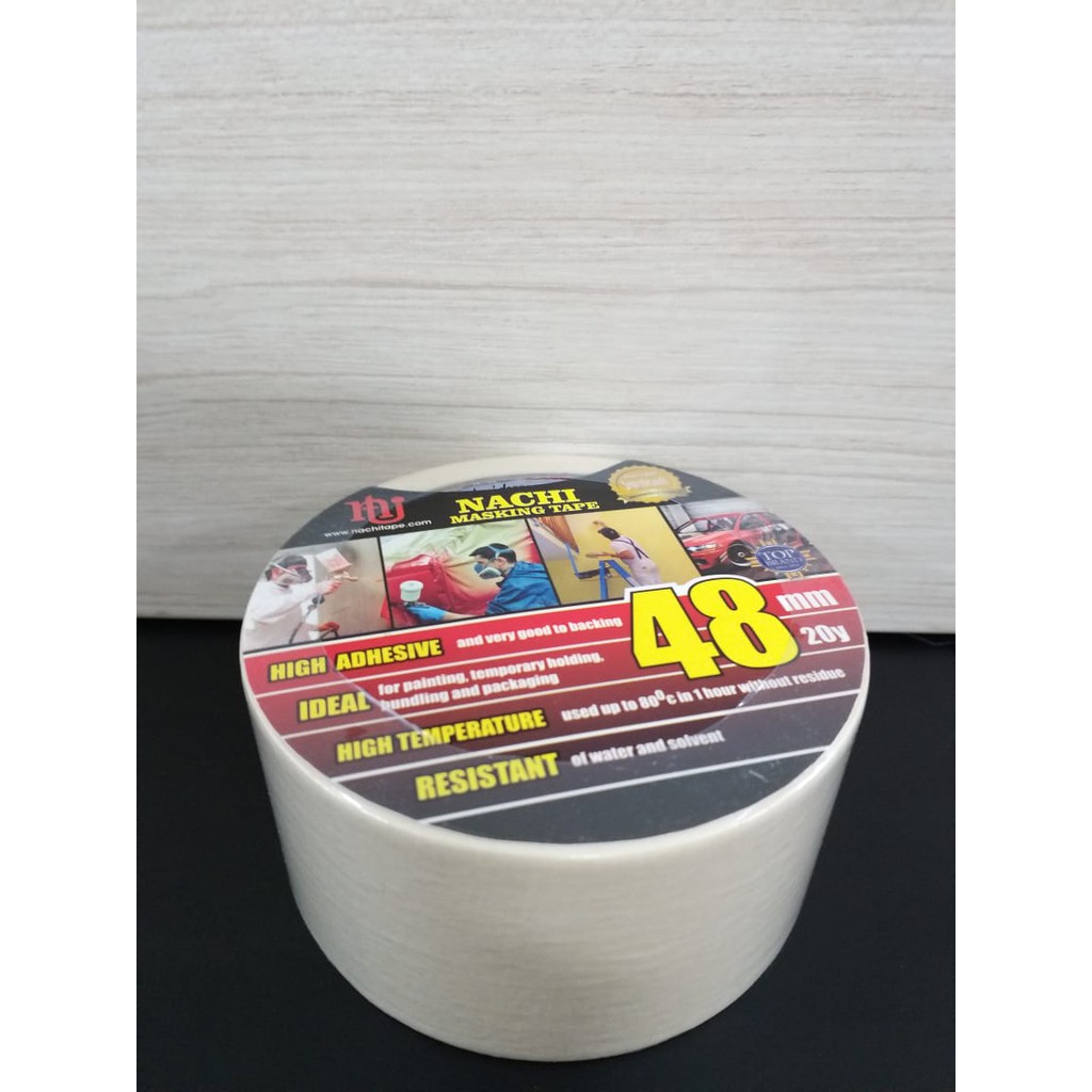 

Masking Nachi / Lakban Kertas Nachi 48 mm x 20 yard 10013048