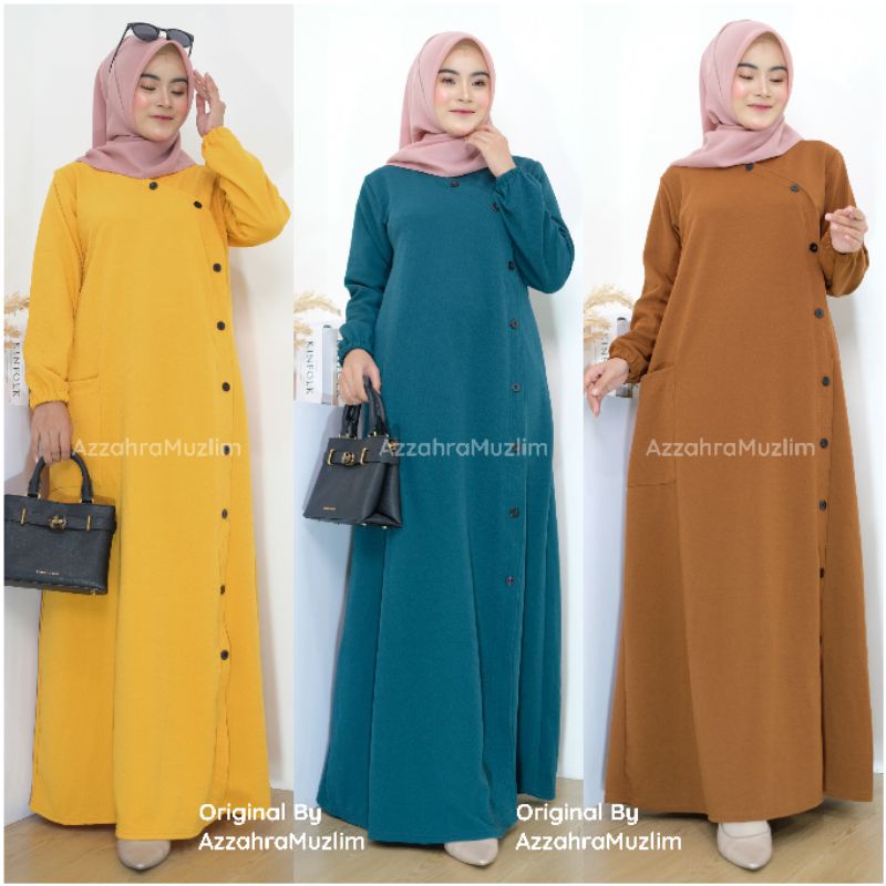 ANZANA Maxy - Gamis Knit Milano LD100+ Melar / 328-6607