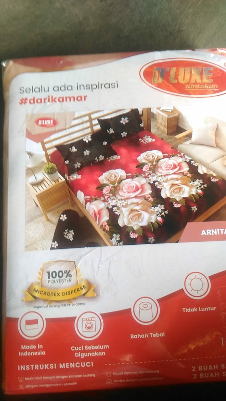 Hawaii Sprei 4 Bantal 180x200 Motif Palma Tropical Vicelli Starlet Alphabet - King 180 Sp B4 Hawai