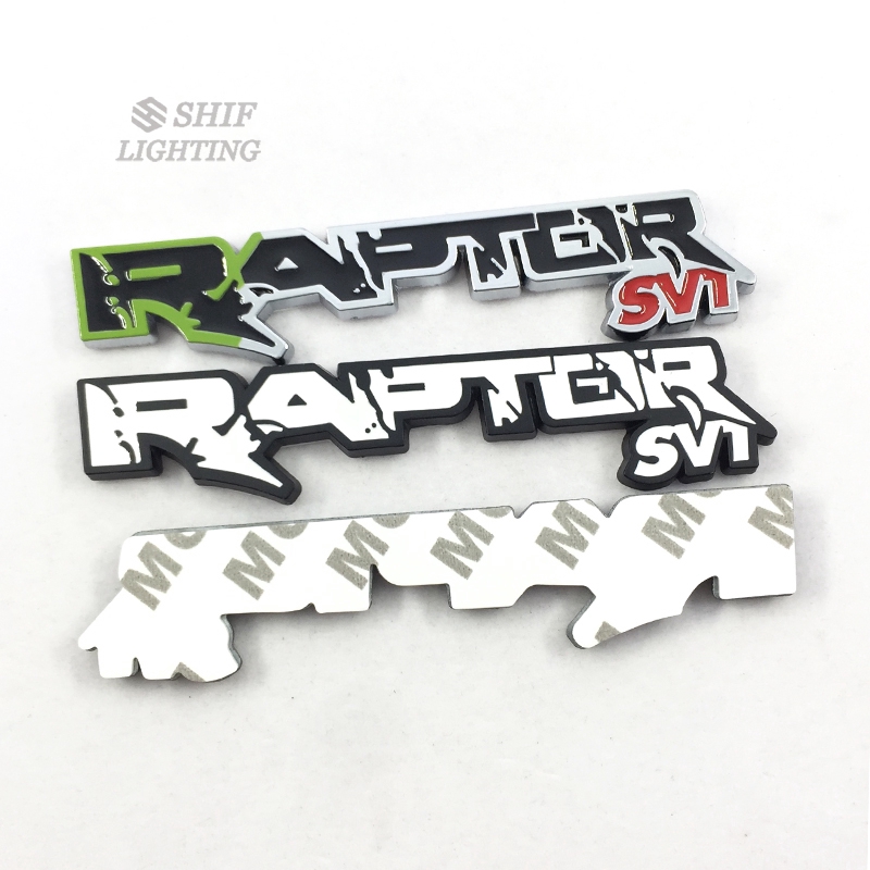 1Pc Stiker Emblem / Badge Logo Raptor svt Bahan Metal untuk Dekorasi Mobil Ford F150