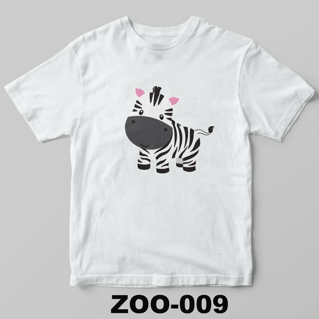 [FREE NAMA !!]  Kaos Anak &amp; Family Zoo Animal 100% COTTON PREMIUM