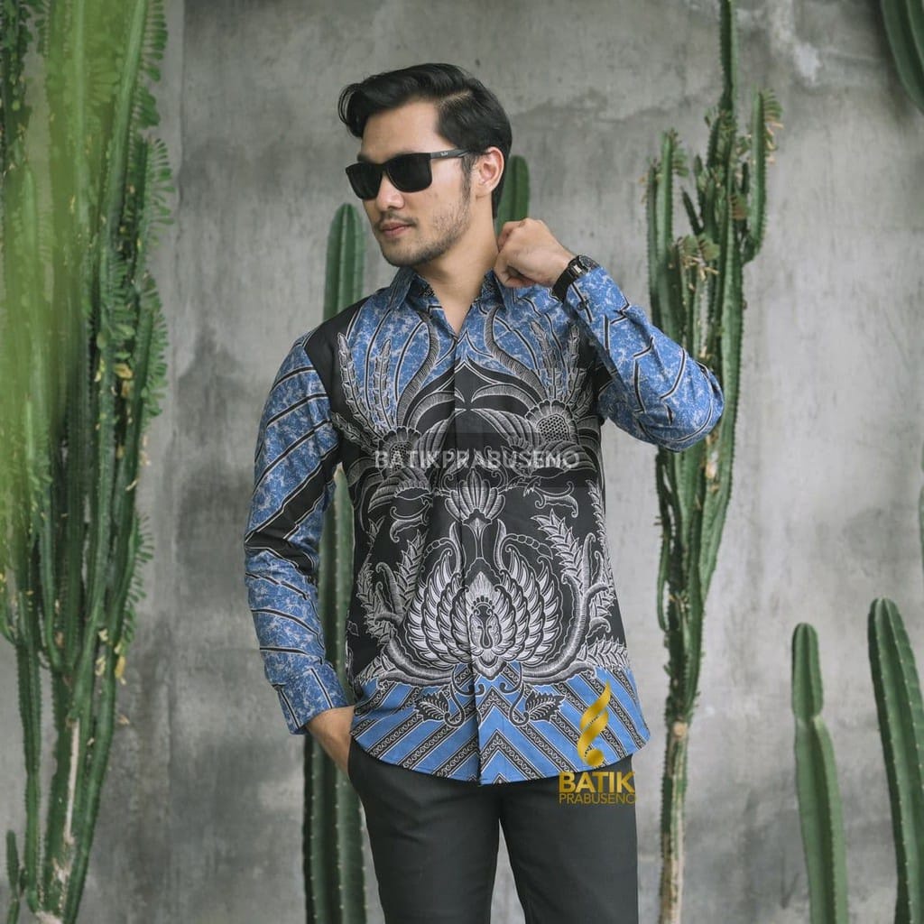 Hem  Kemeja Baju Batik Pria Cowok Laki Laki Slimfit Full Lapis Furing Lengan Panjang Lengan Pendek Original Asli Batik Jumanta Solo Laweyan Size S M L Xl XXL  370