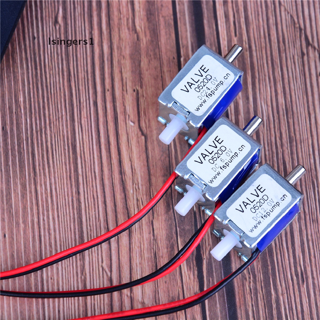 (lsingers1) Katup solenoid Elektrik DC 6 / 12 / 24V Ukuran mini