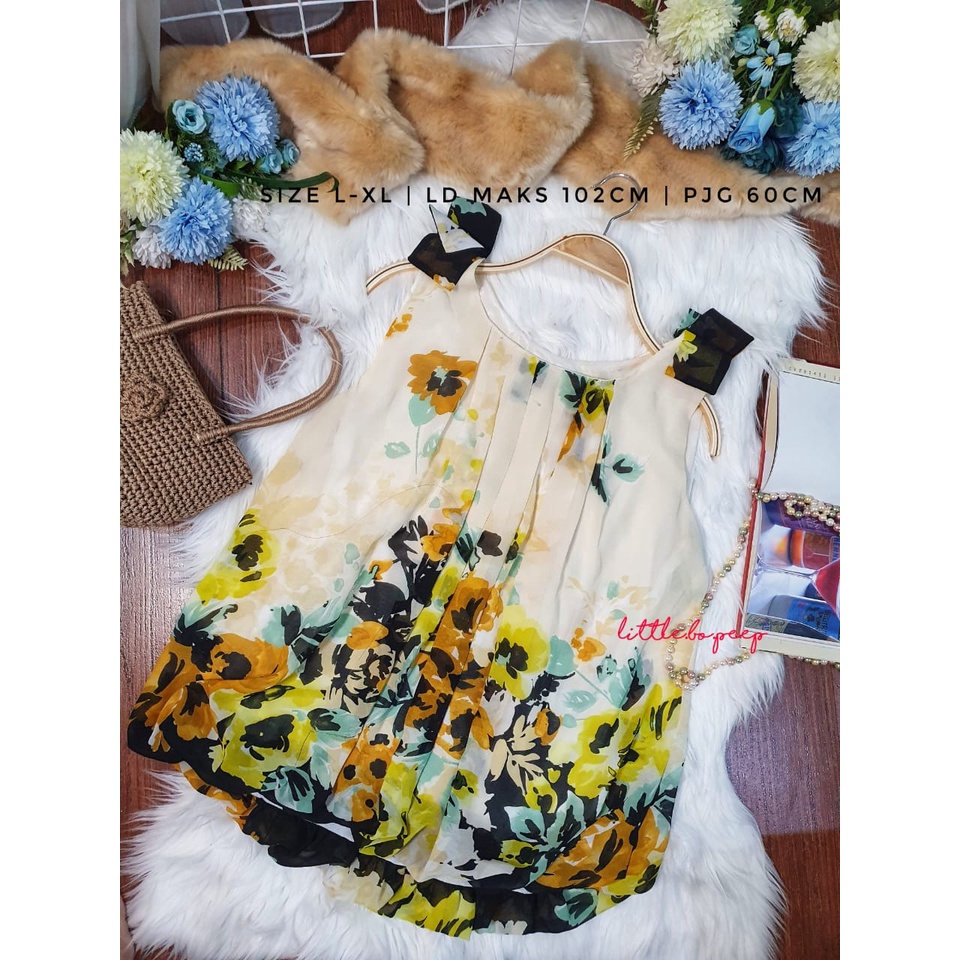 Like NEW Atasan balon motif bunga Jenny - baju wanita / atasan wanita / atasan balon / atasan kutung