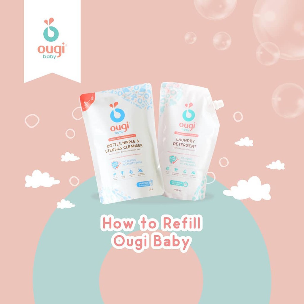 OUGI BABY DETERGENT AND BABY BOTTLE CLEANSER / OUGI / DETERGENT / BOTTLE CLEANSER