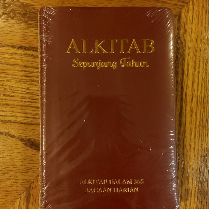 ALKITAB 1 TAHUN 365 HARI / HITAM NAVY MERAH