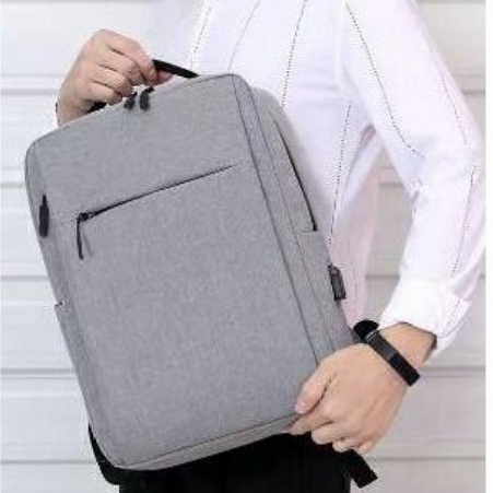 MOEZHA _Tas Punggung Ransel Sekolah Tas Backpack Polos Fashion Tas Gendong Ransel Pria Wanita Kanvas Backpack Fashion Korea Anti Maling Cewek Remaja Kekinian