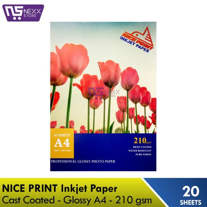 

Cuci Gudang Awal Tahun Kertas Photo / Foto Paper / Inkjet Glossy A4 210gr NICE PRINT Murah Cuci Gudang Awal Tahun