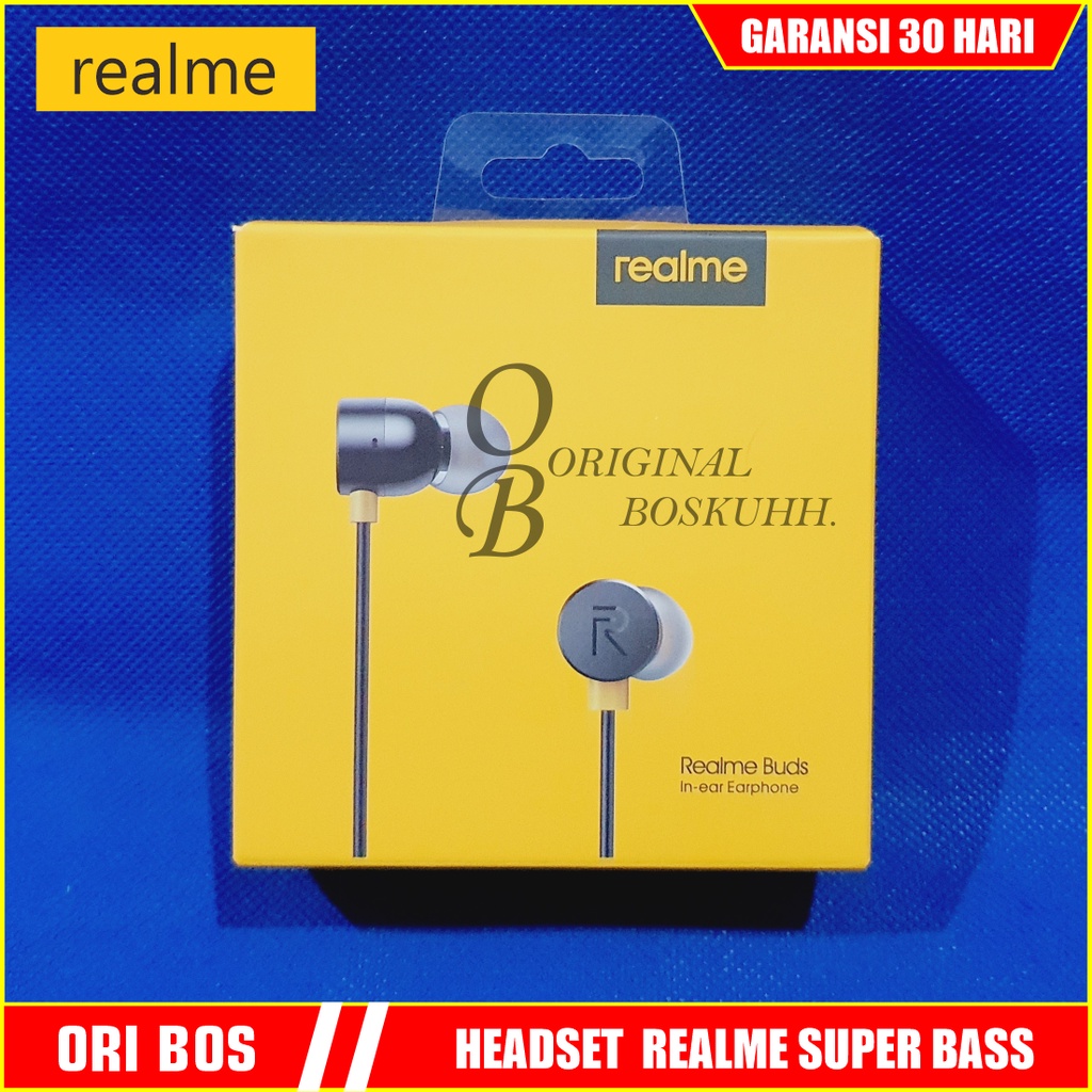REALME MAGNET HEADSET / Headset Realme Ori 100% Earphone Realme