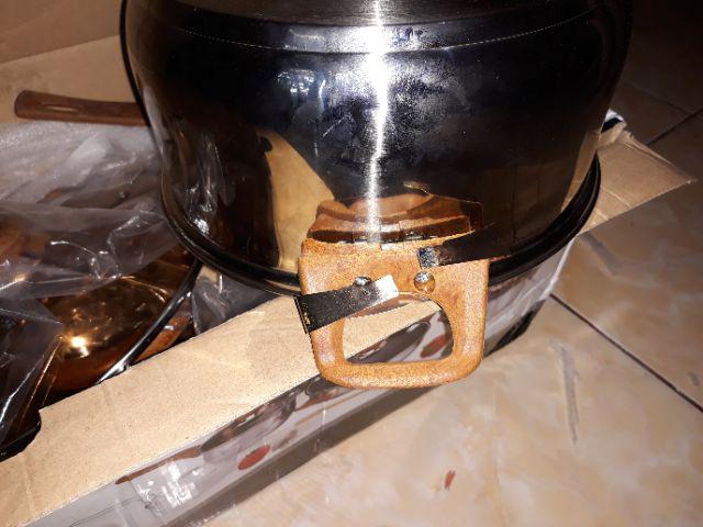 Home-klik Oxone Eco Cookware Ox-933 Set Panci - Cokelat