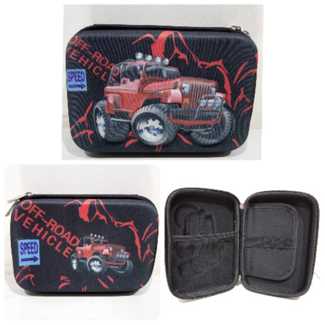 Kotak Pensil Smigle Dusgrip Anak Cowok Mobil Cress Trendy Tebal Murah Berkualitas Original