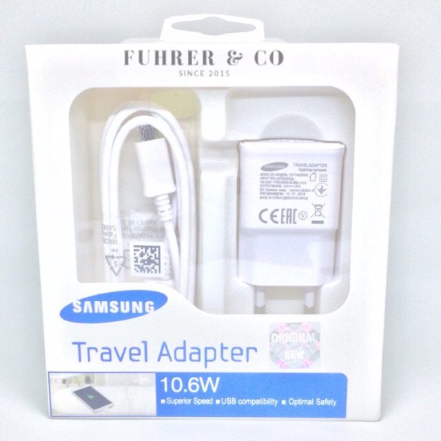 Charger Samsung J3 J5 J7 Prime 1.55A Original Garansi