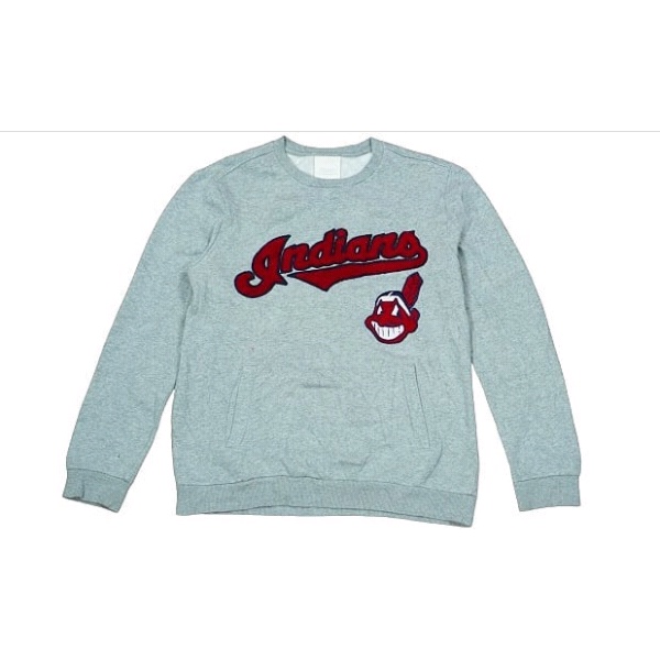 Crewneck MLB Indians Second Hoodie Tracktop Full Branded