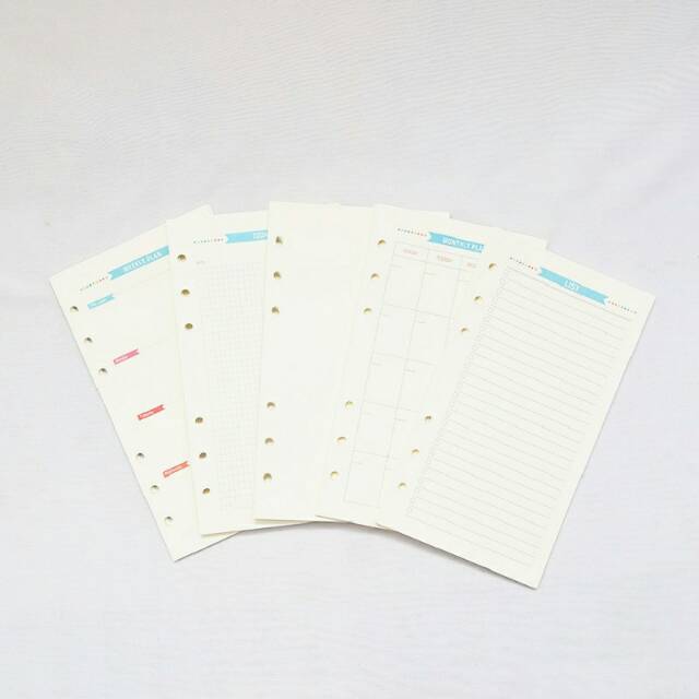 

Festive Loose Leaf Binder Paper A6