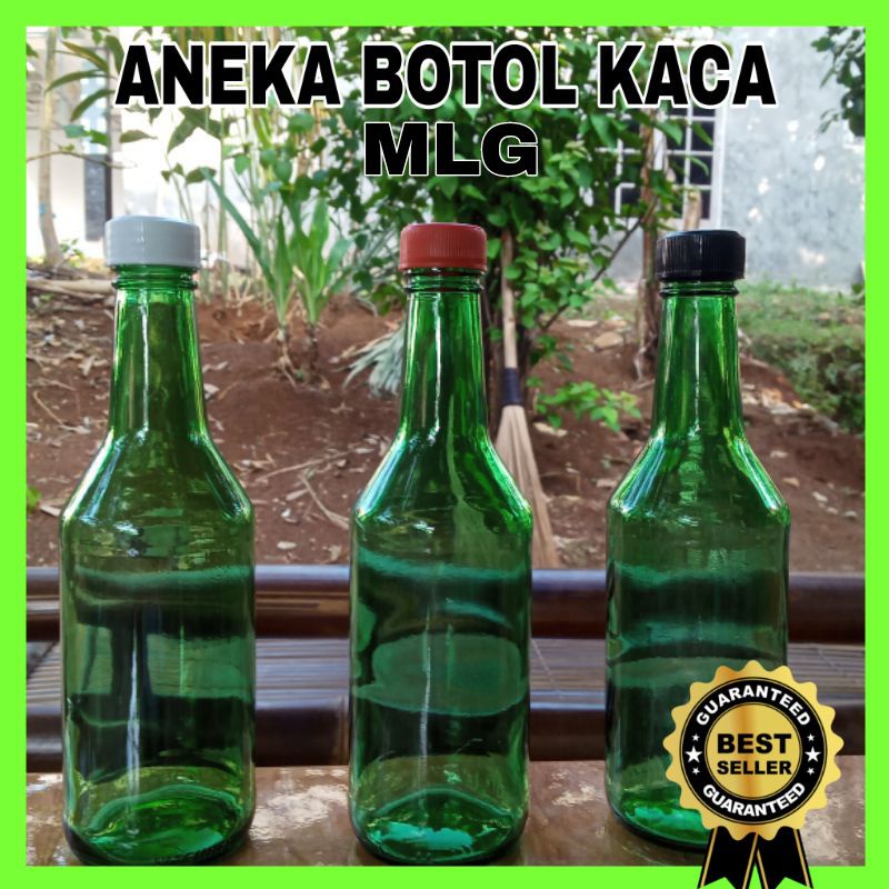 BOTOL KACA HIJAU 350ML, BOTOL KACA 350ML