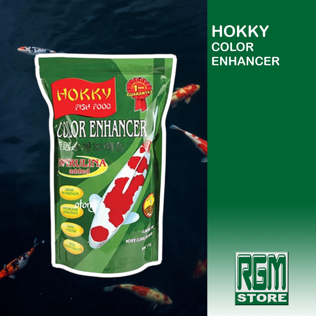 HOKKY COLOR ENHANCER makanan pakan pelet ikan koi hias