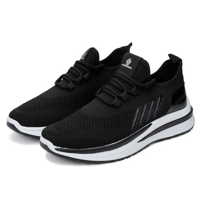 Larocking – Emperor Hitam Polos | Sepatu Sneakers Running Gym Shoes