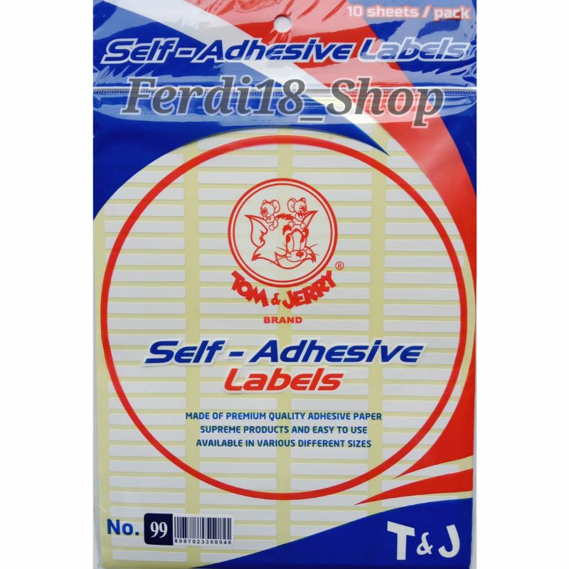 

Stiker Lebel 99 Tom &Jerry 1 Pak Isi 10 Pcs