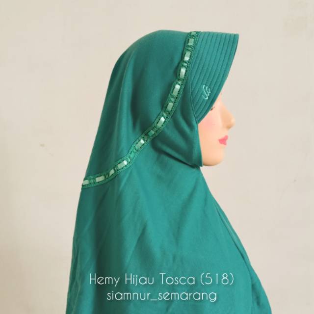 Hemy Hijau Tosca 518 Size S Hijab Rabbani Shopee Indonesia