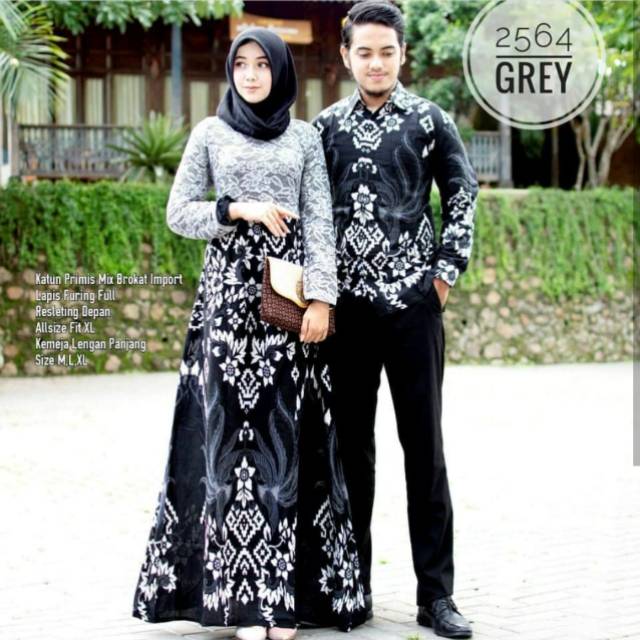 Gamis Couple Brokat terlaris | Gamis brokat | Kemeja Batik lengan panjang