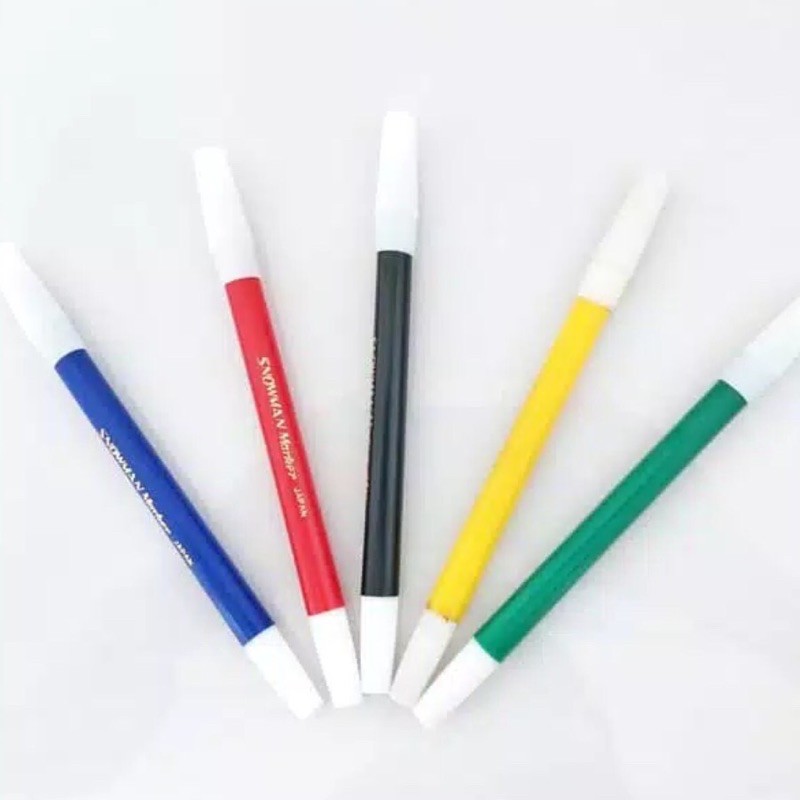 

[PCS] SPIDOL PW-1A , Spidol Snowman Marker Pw 1A , Spidol Kecil Smpwmam Hitam Biru Merah , Spidol warna