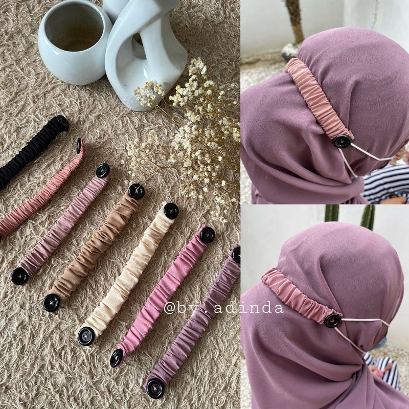 Konektor Masker Hijab Pengait Masker Hijab Kain Kancing Conector