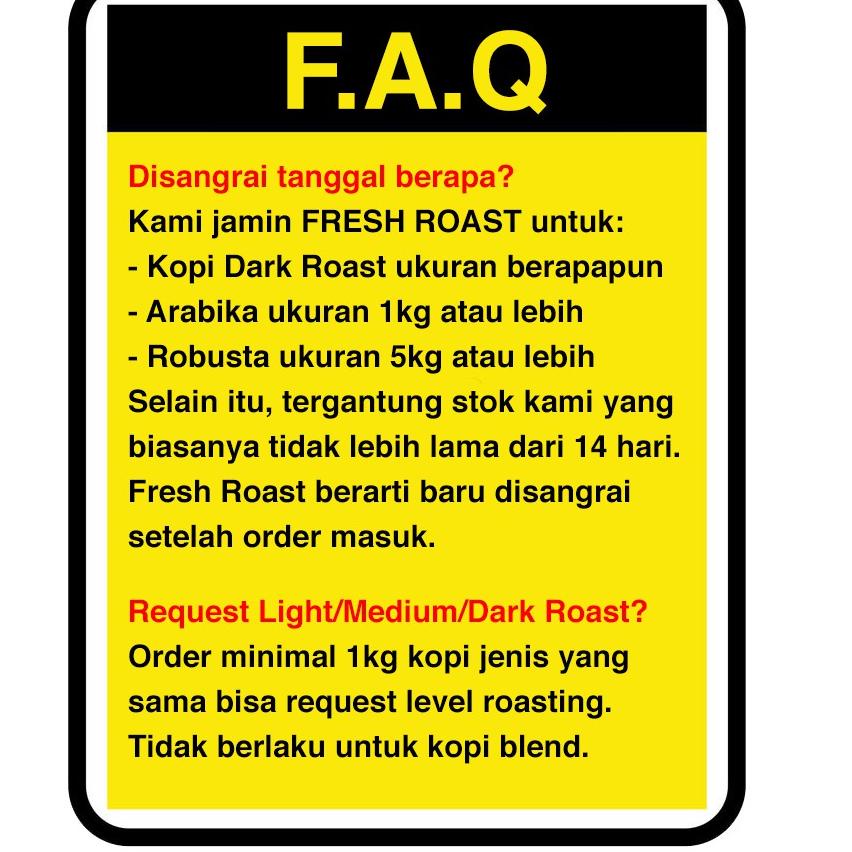 

Seller Biji Kopi Bubuk Robusta Lampung 1kg 1 kg kilo 0