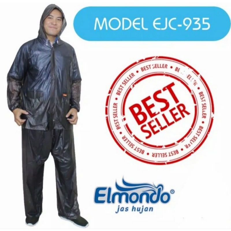 Elmondo Jas Hujan JAKET CELANA Ceria 935 Setelan Jas Hujan Elmondo Bahan Karet MURAH Meriah