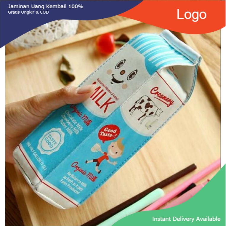 

Kotak Pensil Box Susu / Tempat Alat Tulis Serbaguna / Tepak Box Susu