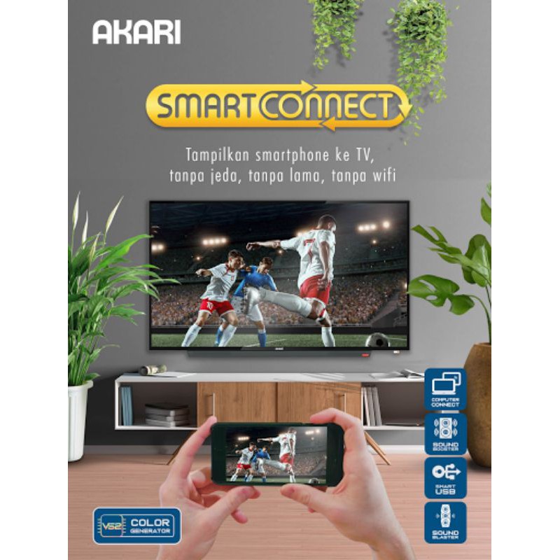 Led Tv smart connect 32" 52V32D digital tv (Khusus Sidoarjo Surabaya Gersik Mojokerto)