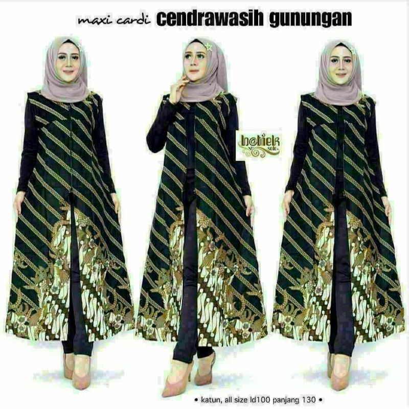 Cardigan Outer Batik Long CARDY SOGAN Batik GENES Printing Dolby Dobby doby dolbi