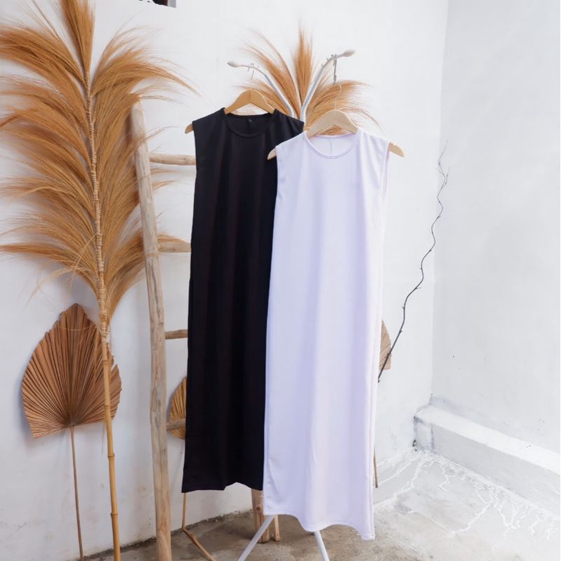 INNER DRESS SCUBA / INNER DRESS SPAN / INNER DRES HITAM / MANSET DRESS HITAM / ROK MANSET HITAM / MANSET TERUSAN HIJAB HITAM / TERUSAN MANSET HIJAB / DALAMAN ROK SPAN / INNER SPAN SCUBA / MAXI SPAN DRESS / DRESS SPAN MAXI / INNER DRESS MURAH / BISA COD-6